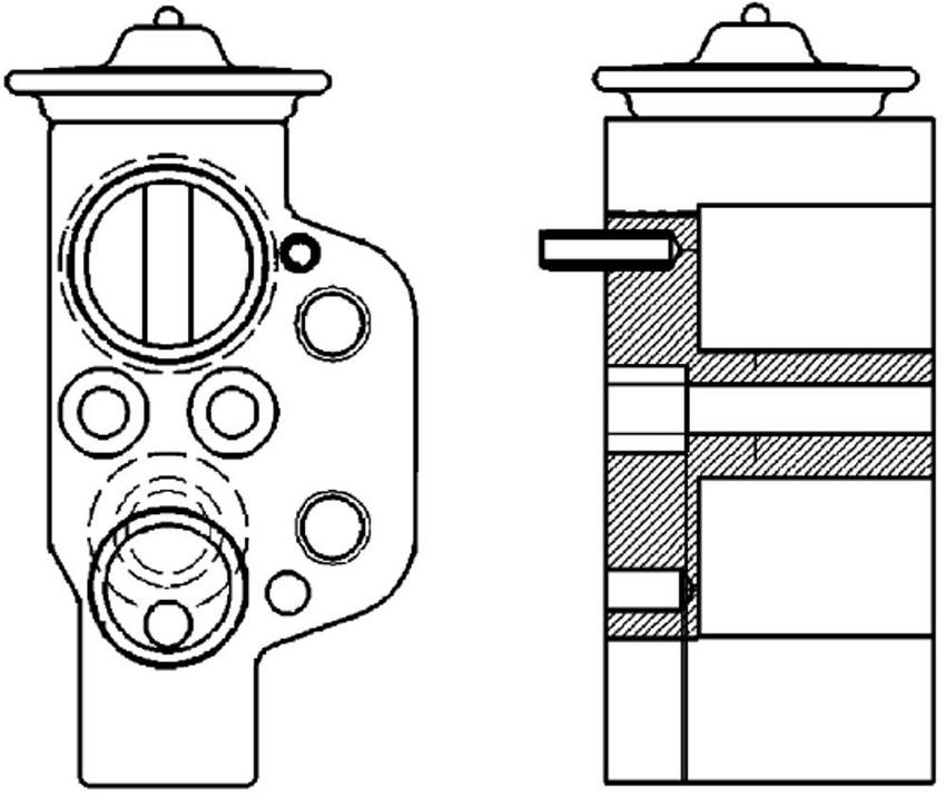 Audi A/C Expansion Valve 8K0820679B - Behr 351239621